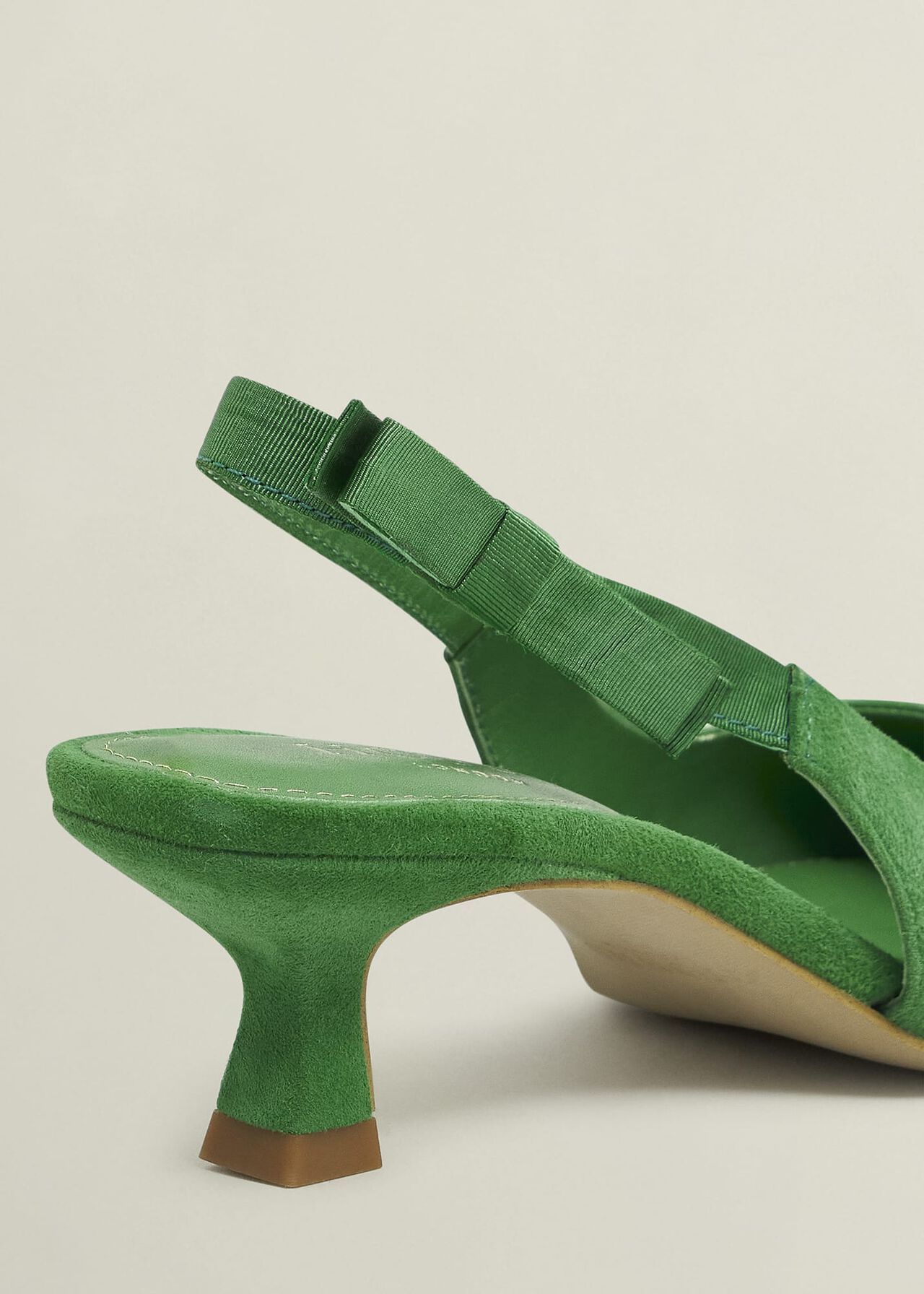 Safia Suede Slingbacks, Cilantro Green, hi-res