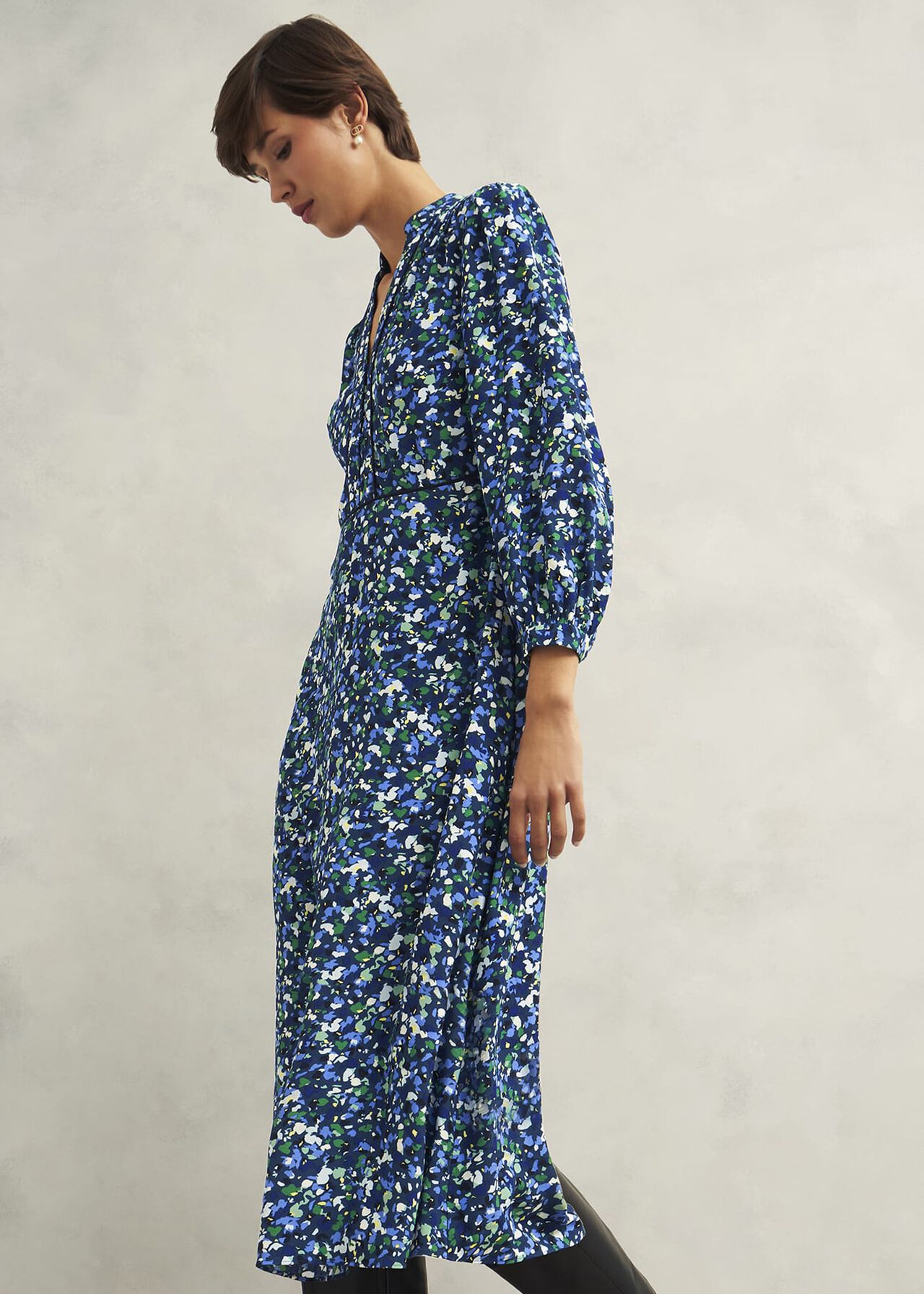Petite Iris Dress, Green Multi, hi-res