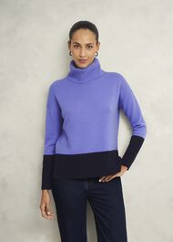 Melodie Wool Blend Jumper, Blue Hobbs Navy, hi-res